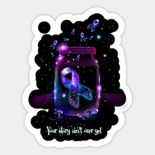 Neon Bottle Suicide Prevention Awareness Sticker